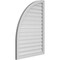 Ekena Millwork Quarter Round Top Left Surface Mount PVC Gable Vent w/ 2"W x 1-1/2"P Brickmould Frame, 30"W x 42"H GVPQL30X4202SF - alternate 4
